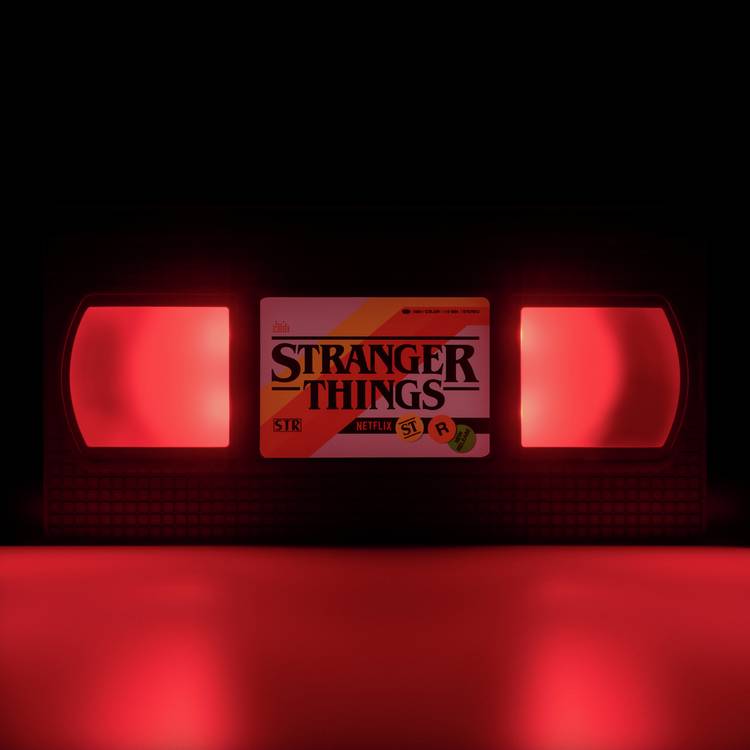 Stranger Things VHS logo light 18.7cm - British product