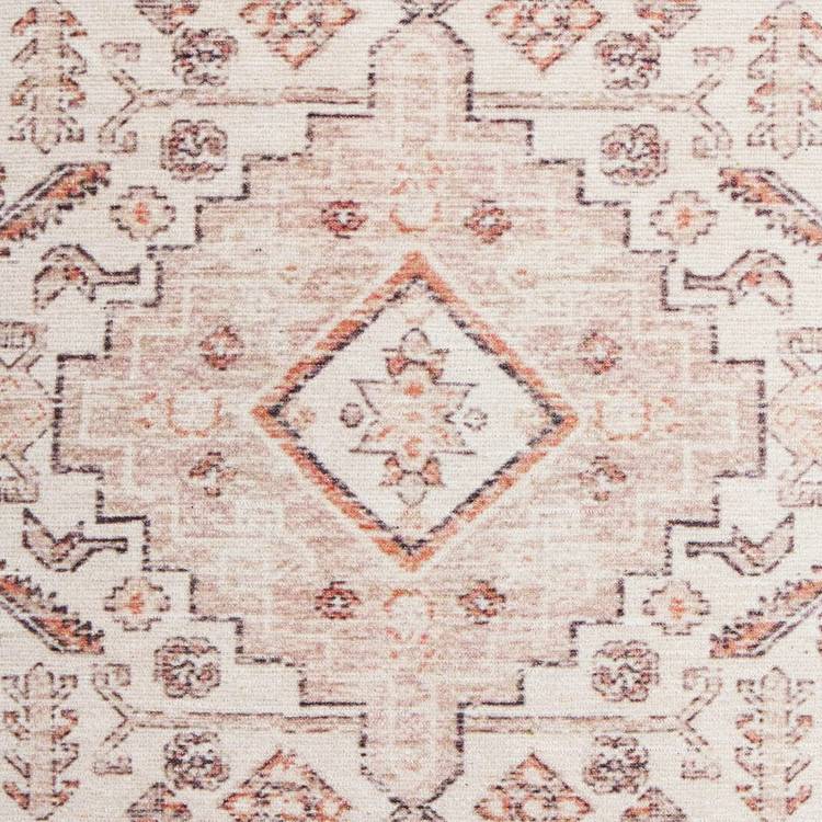 Habitat chenille cushion tapestry print cream 50x50cm, imported from the UK