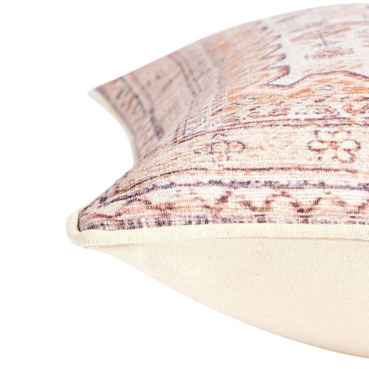 Habitat chenille cushion tapestry print cream 50x50cm, imported from the UK