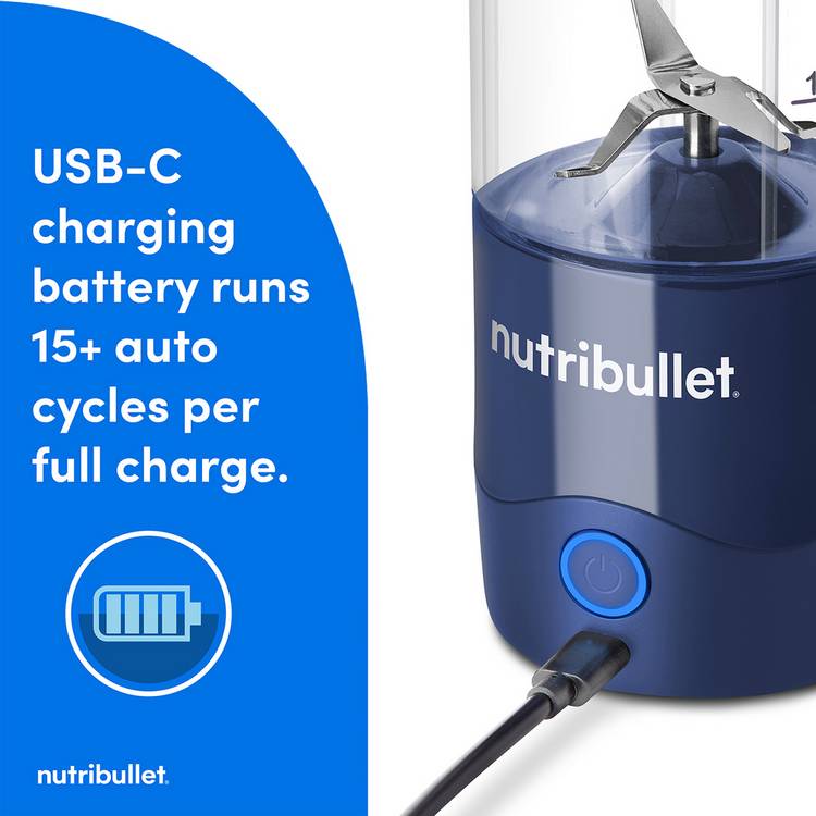 nutribullet navy portable blender 0.47 litre, UK version