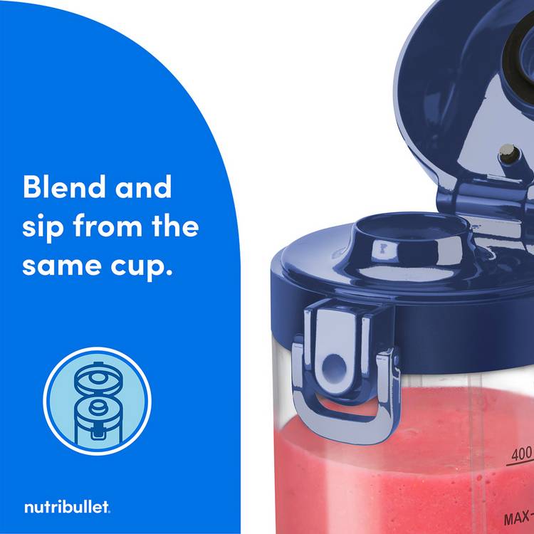 nutribullet navy portable blender 0.47 litre, UK version