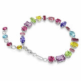 Swarovski rhodium plated multicoloured crystal bracelet - British product