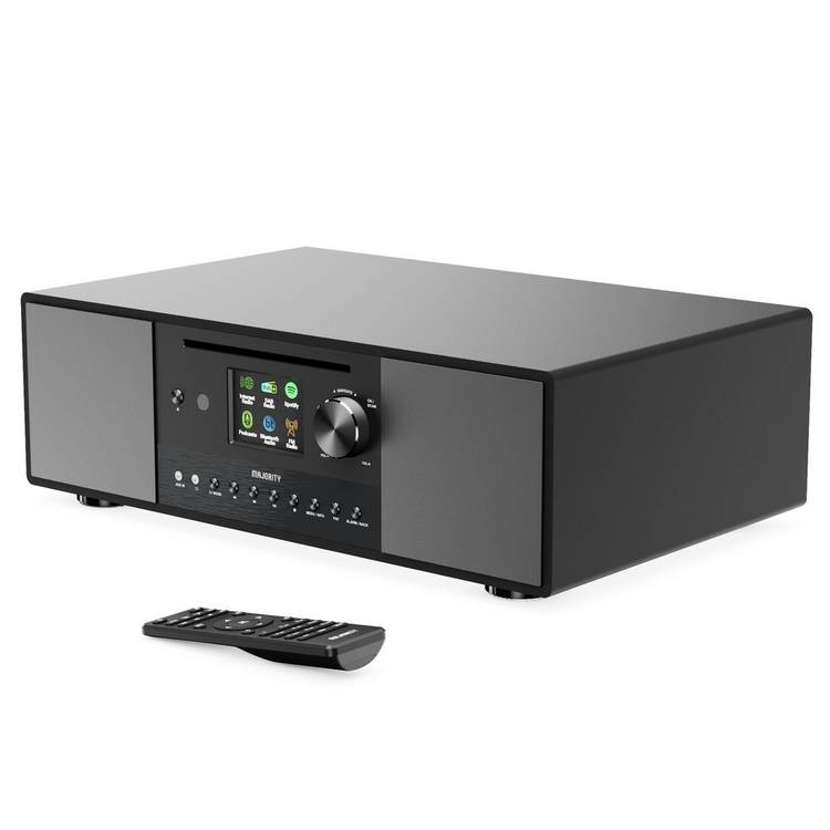 Majority Quadriga music system black DAB+ FM - UK version