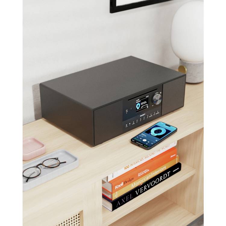 Majority Quadriga music system black DAB+ FM - UK version