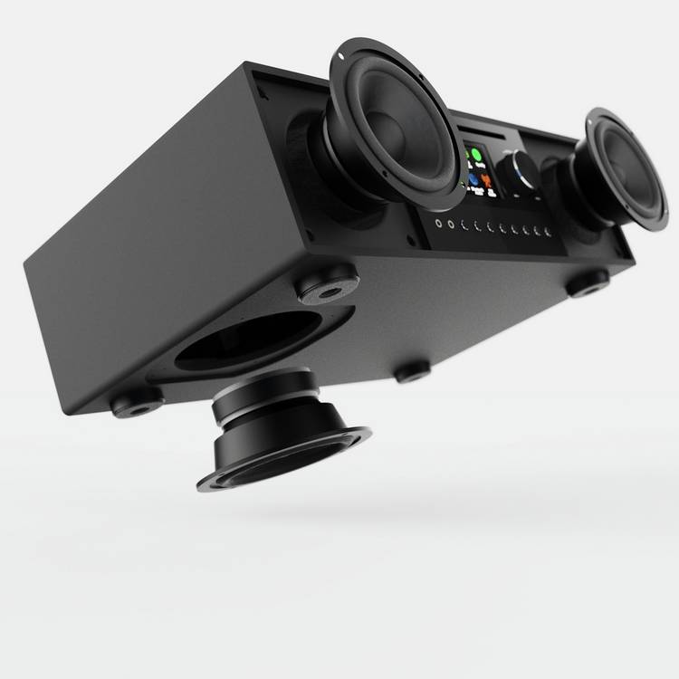 Majority Quadriga music system black DAB+ FM - UK version