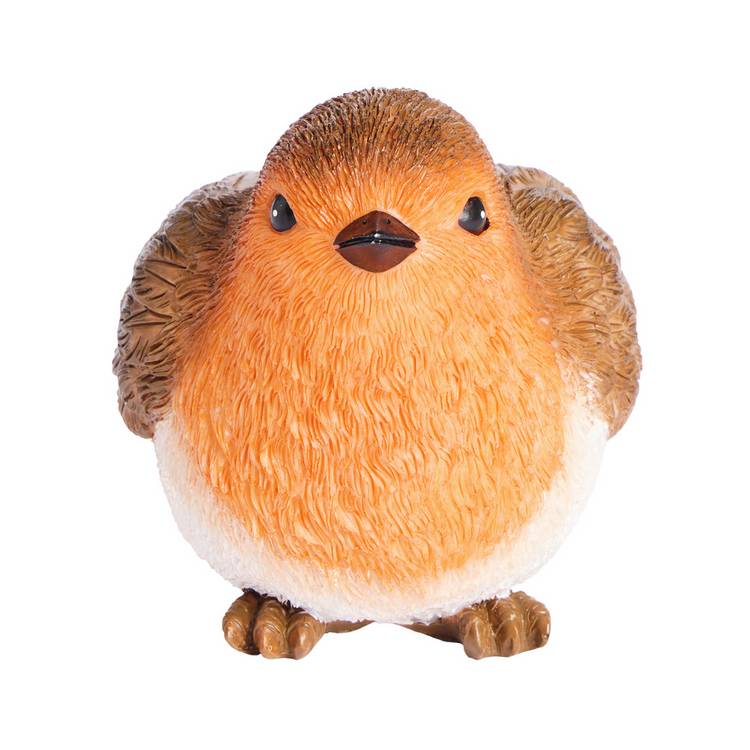 Argos Home resin robin ornament with feathered detailing, UK version