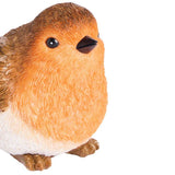 Argos Home resin robin ornament with feathered detailing, UK version