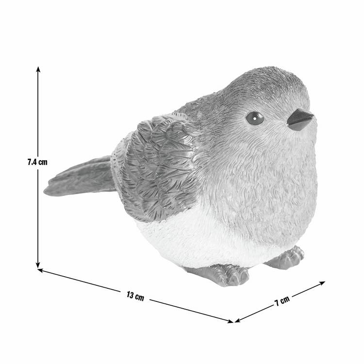 Argos Home resin robin ornament with feathered detailing, UK version