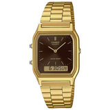 Argos Casio Classic Brown Dial Dual Display Stainless Steel Watch- Buy online at McGrocer