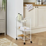 Argos Home 3 Tier Kitchen Storage Trolley - White- Buy online at McGrocer