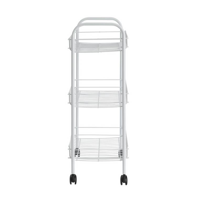 Home 3-tier kitchen storage trolley white, UK version