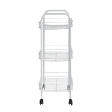Home 3-tier kitchen storage trolley white, UK version