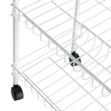 Home 3-tier kitchen storage trolley white, UK version