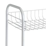 Home 3-tier kitchen storage trolley white, UK version
