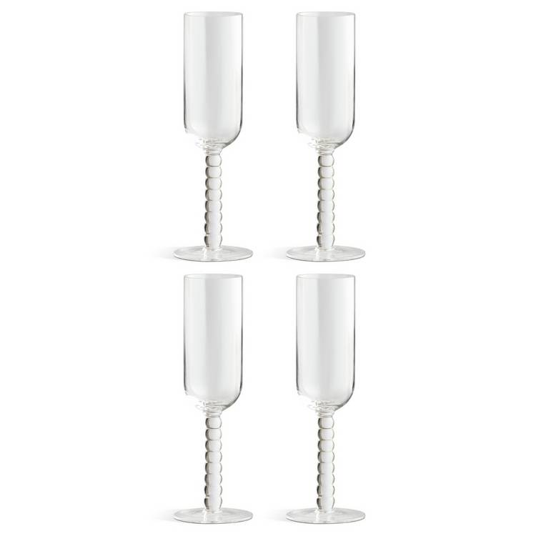 Habitat Bobbin champagne glasses set of 4, UK version