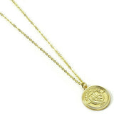 Manchester City FC pendant necklace gold finish crest 45cm, UK version