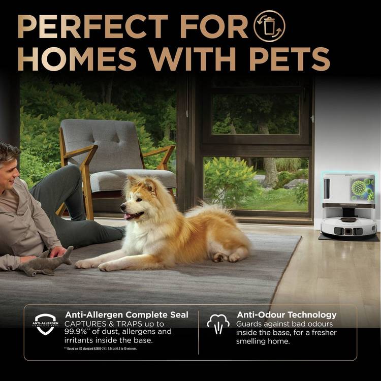 Shark Powerdetect Never Touch Pro robot vacuum cleaner, UK version