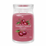 Yankee Black Cherry large scented candle with 80 hour burn time, imported from the UK