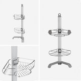 Simplehuman stainless steel corner shower caddy - imported from the UK