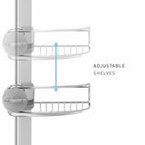 Simplehuman stainless steel corner shower caddy - imported from the UK