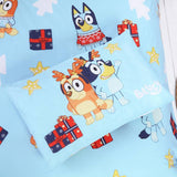 Bluey Christmas toddler bedding set 120x150cm cotton (British brand)