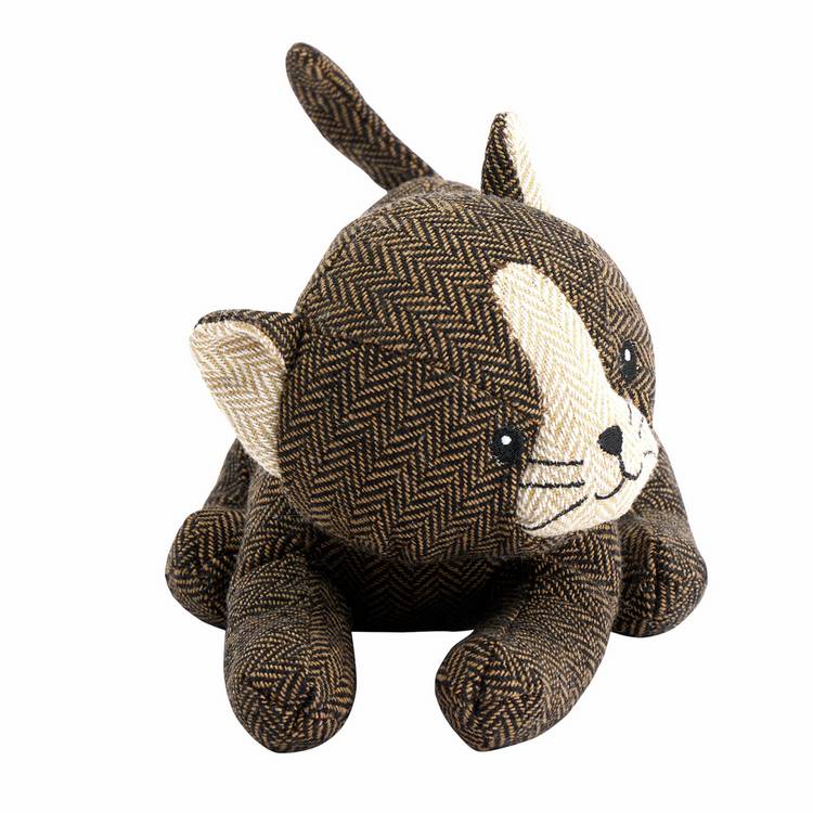 Argos Home cat door stop herringbone coat, imported from the UK