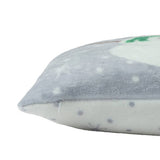 Home snowman fleece cushion blue 43x43cm - British product