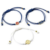 Chelsea FC friendship bracelet set adjustable cord zinc alloy charms, UK version