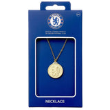 Revere Chelsea FC gold finish crest pendant necklace 45cm, imported from the UK