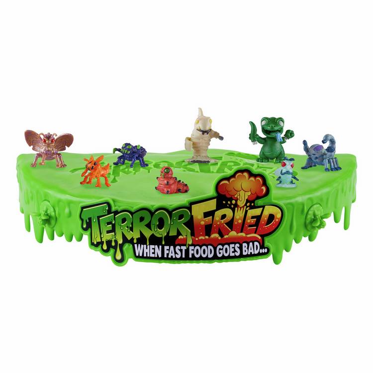 Terror Fried Gross Bucket Playset toy with sensory snacks, imported from the UK