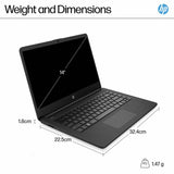 HP 14in laptop Intel Core 4GB 128GB, imported from the UK