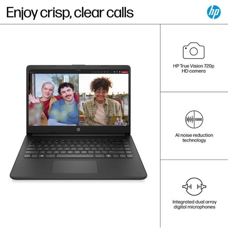 HP 14in laptop Intel Core 4GB 128GB, imported from the UK