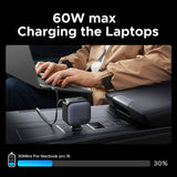 UGREEN 90W car charger with retractable USB-C cable (British brand)