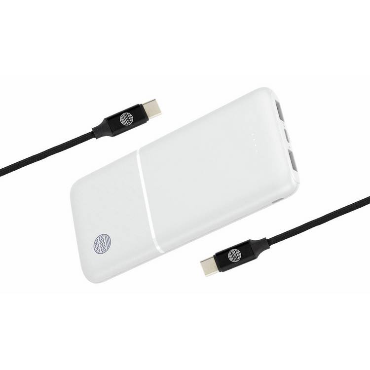 Our Pure Planet 10000mAh power bank with USB-C cable - British product