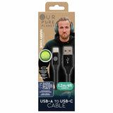 Our Pure Planet 10000mAh power bank with USB-C cable - British product