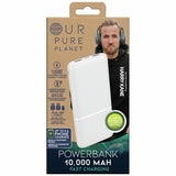 Our Pure Planet 10000mAh power bank with USB-C cable - British product