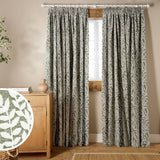 Argos Argos Home Jacquard Pencil Pleat Curtains - Green - 117x137cm- Buy online at McGrocer