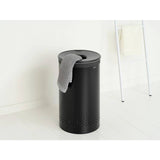 Brabantia black laundry bin 60L, imported from the UK
