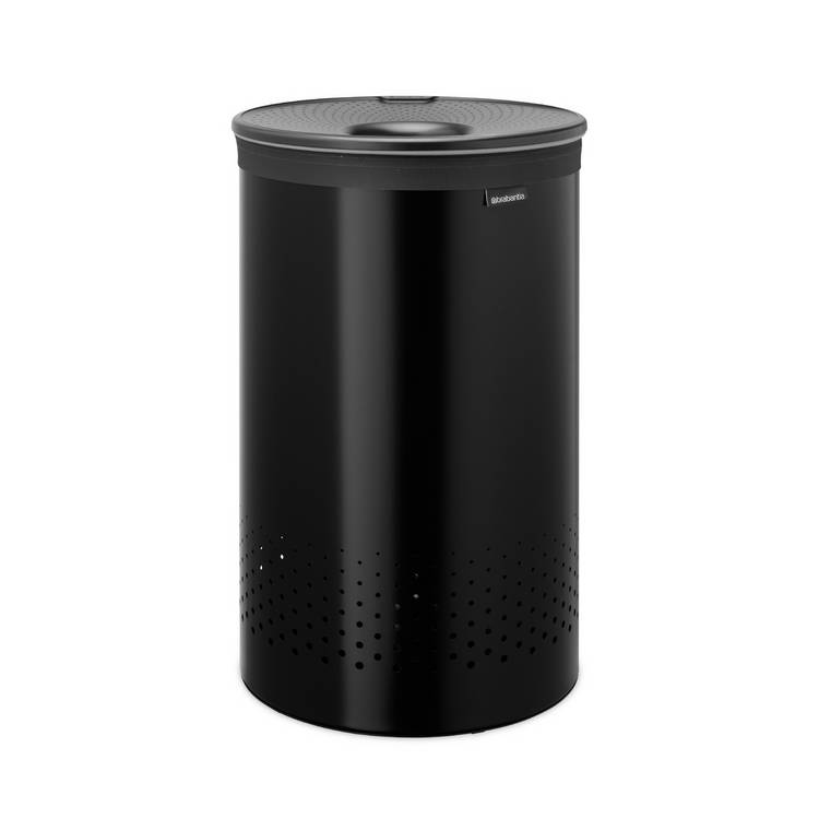 Brabantia black laundry bin 60L, imported from the UK