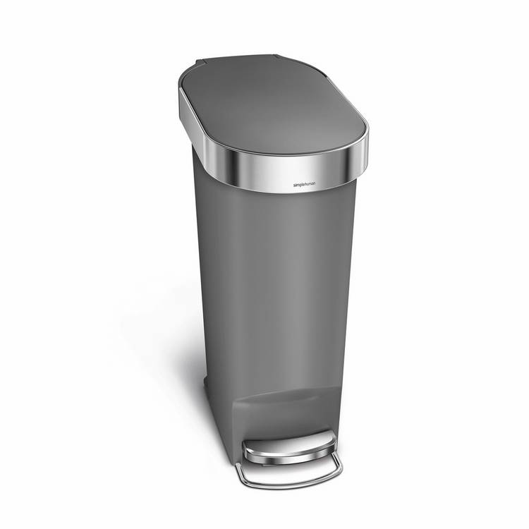Simplehuman slim pedal bin grey 40 litre (British brand)