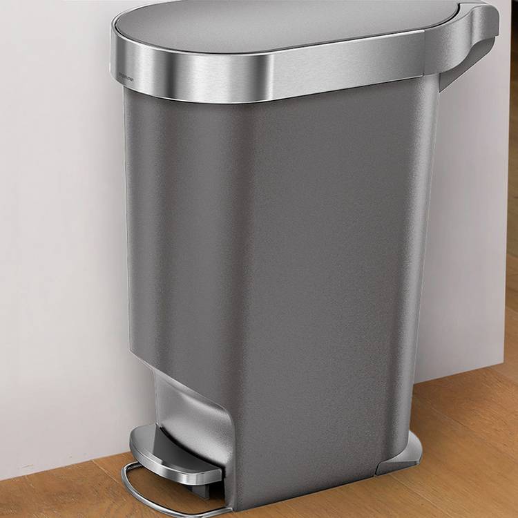 Simplehuman slim pedal bin grey 40 litre (British brand)