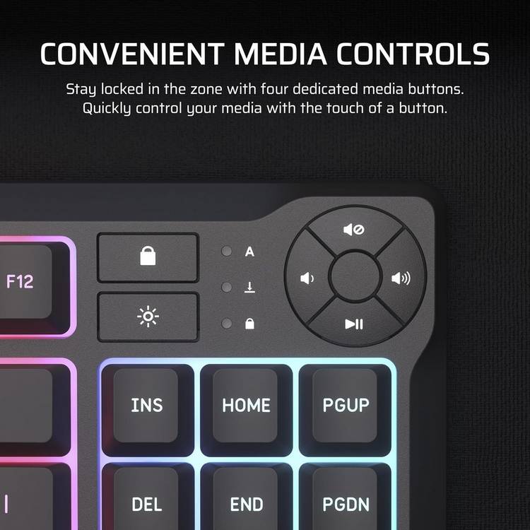 Corsair K55 CORE TKL gaming keyboard, imported from the UK