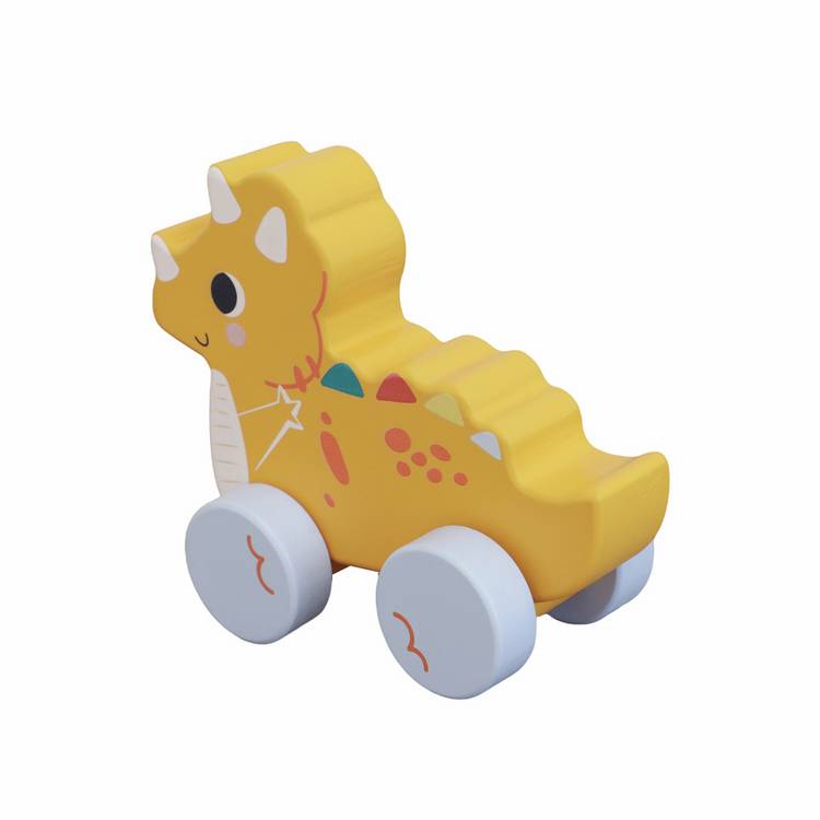 Chad Valley wooden dino push and pull toy - British product