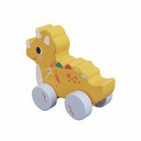 Chad Valley wooden dino push and pull toy - British product