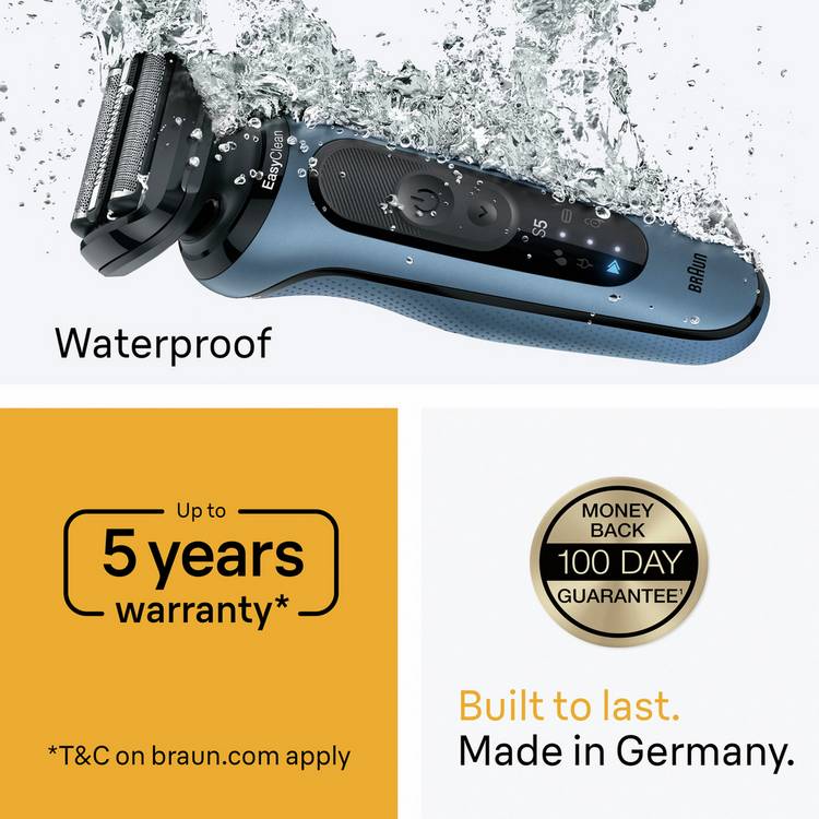 Braun Series 5 electric shaver - British product