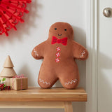 Argos Catherine Lansfield Gingerbread Man Cushion Brown 37x28cm- Buy online at McGrocer