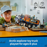 LEGO City Arctic Explorer Science Lab Truck building set 1064 pieces, UK version