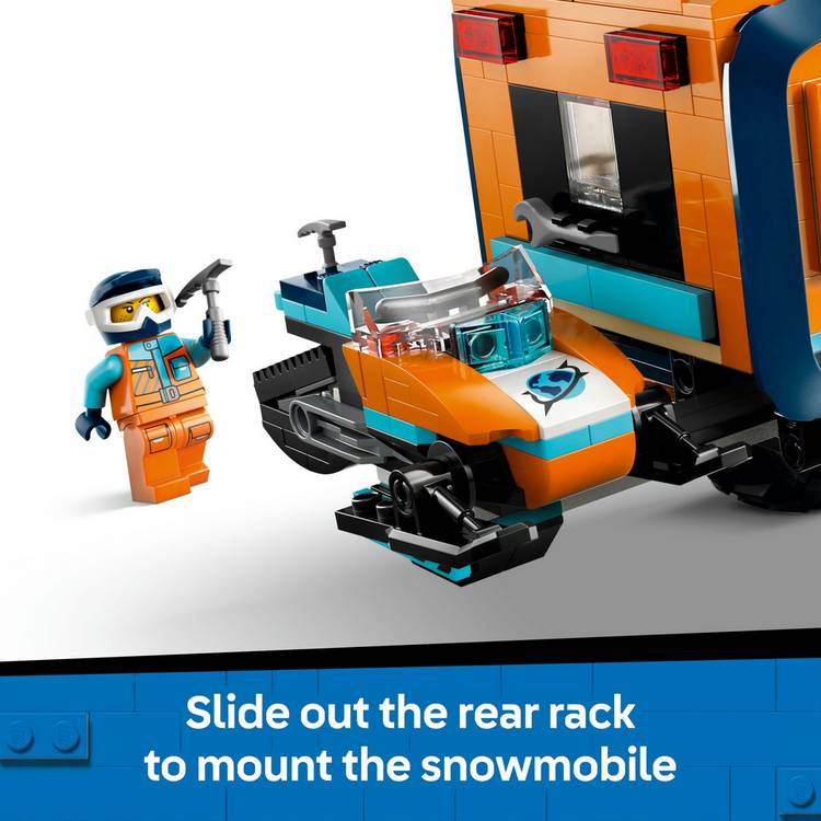 LEGO City Arctic Explorer Science Lab Truck building set 1064 pieces, UK version