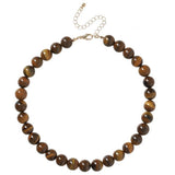 Argos Liars & Lovers Tigers Eye Brown Beaded Necklace 22cm- Buy online at McGrocer