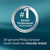 Philips Sonicare A3 premium toothbrush heads black 4-pack, imported from the UK